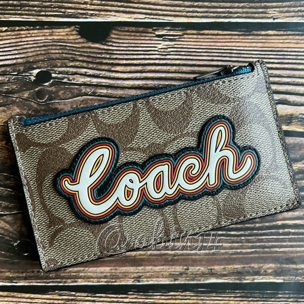 Coach Zip Top Card Case Holder
